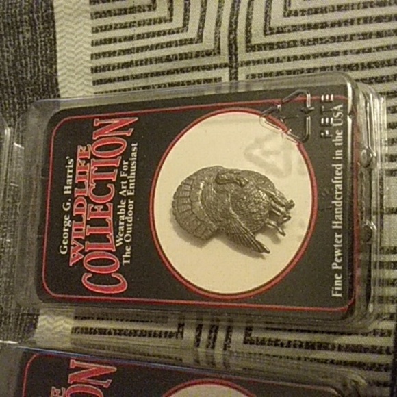 Pewter Pins 4 Wildlife Collection Bundle George G Harris New - Picture 7 of 12